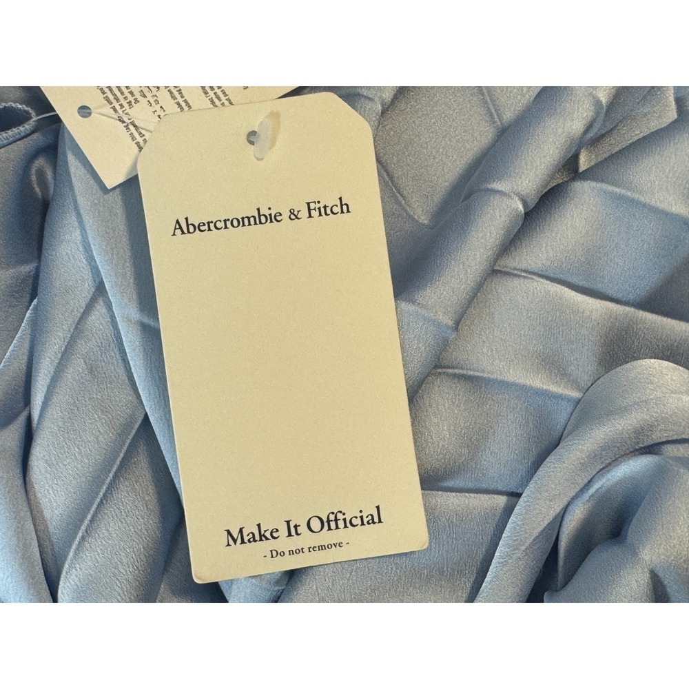 Abercrombie Fitch Giselle Pleated OneShoulder Cutout Maxi Dress Women XXLP NWT - Picture 13 of 13